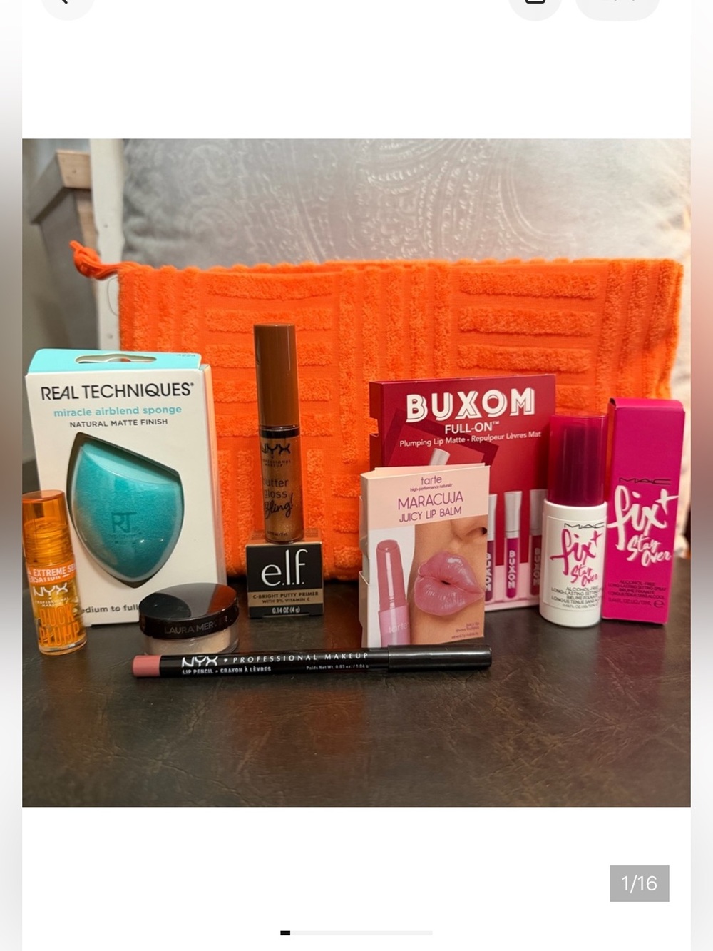 New 10 Piece Makeup set (Lipstick, setter spray, powder, primer,lip liner& more)
